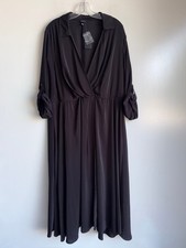 NWT Torrid Midi Studio Crepe De Chine Collared Shirt Dress 2X