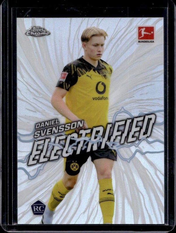 2025-26 Topps Chrome Bundesliga Daniel Svensson Electrified RC #EL-2 Dortmund