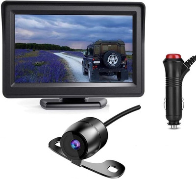 Backup Camera System 4.3'' Monitor IP69 Waterproof Truck Reverse Parking Kit