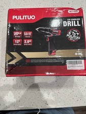 PULITUO 12V Cordless Drill DC71933 2.0Ah Battery 25Nm Sealed New
