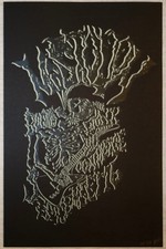 2006 Mastodon - Cincinnati Black/Silver Variant Concert Poster s/n Brian Methe