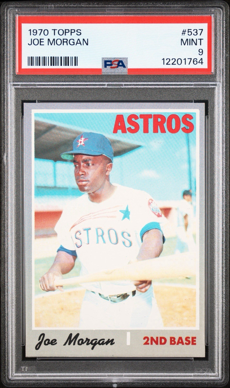 1970 Topps #537 Joe Morgan Astros Reds PSA 9 MINT.  Low Pop