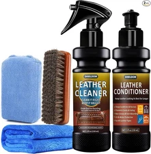 Cleaner and Conditioner Care Detailing Kit to Clean, Soften, Protect & Restore L