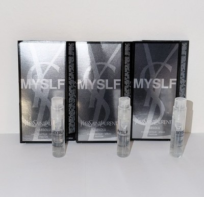 3 x YSL MYSLF L Absolu (0.04 Oz / 1.2 ML) Parfum Sample Spray *2025 Release*