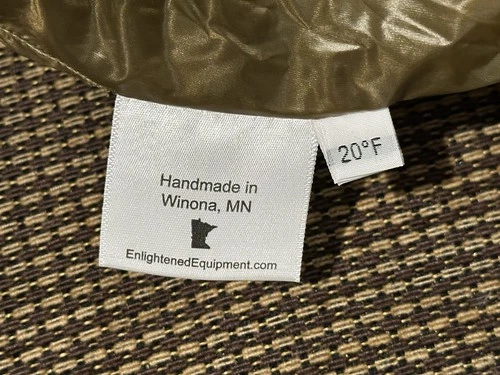 Enlightened Equipment Enigma Apex Sleeping Bag Quilt / 20f XLong Wide / 10d image 7