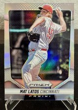 2014 Panini Prizm Mat Latos #23 Silver Prizm Refractor - Cincinnati Reds