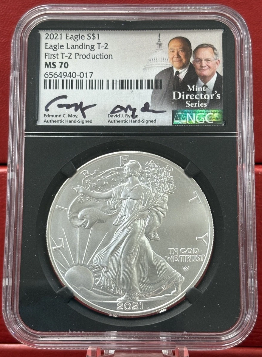 American Eagle NGC Certified MS 70 Silver Bullion Coins for sale