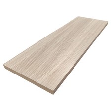 Mensola in legno truciolare melaminico rovere sbiancato rettangolare 80x20x2 cm