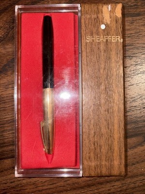 VINTAGE  GOLD SHEAFFER WHITE DOT FOUNTAIN PEN/12K GF/14K GOLD NIB 1972