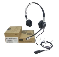 Jabra Biz 2400 II DUO Over-The-Head Noise-Canceling QD Headset 2409-820-205 NEW