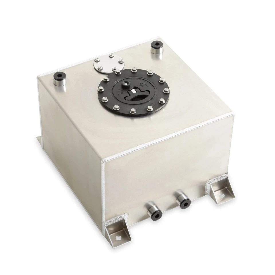 Pila de combustible Holley 19-201 - 5 gal - 10 accesorios AN - espuma - aluminio - natural Foto 4 de 4