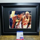PSA/DNA Michael Jordan & Kobe Bryant Signed 8x10 Photo Bulls EXTREMELY RARE! WOW
