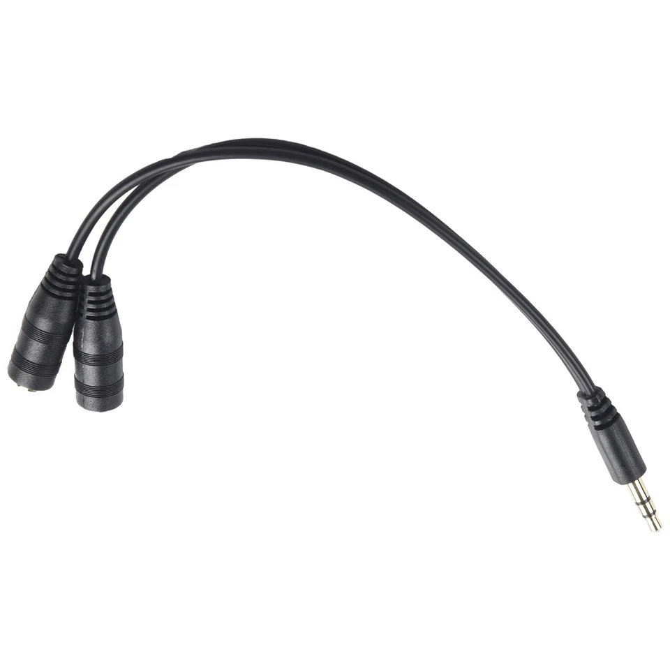 3.5mm Male To 2 Female Audio Stereo Spliter Earphone Extension Cable Adapter20cm - Image 3 of 4