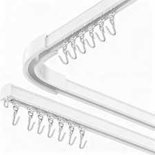 Curtain Rail System Room divider Ceiling Track set for Curtains with hooks