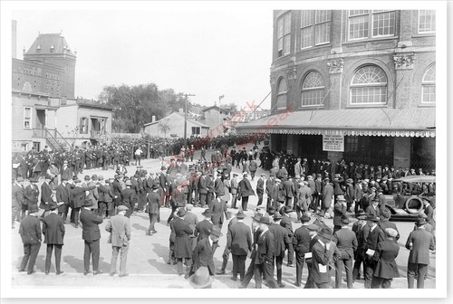 Baseball 1920 World Series Outside Crowd At Ebbets Field Silver Halide Photo - 第 1/1 張圖片