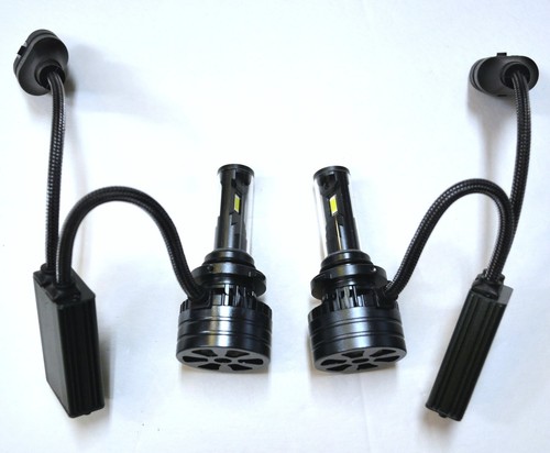 LED Kit F15 140W 9006 HB4 Lime Yellow Two Bulbs Head Light Xenon Look Replace OE - Picture 4 of 21