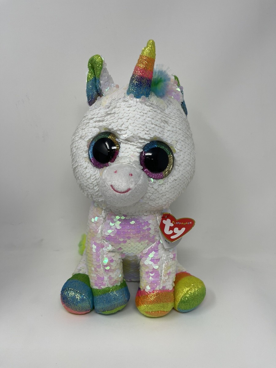 ty beanie babies unicorn ぬいぐるみ Ty Beanie Babies 36781 Flippables Medium Pixy The Unicorn