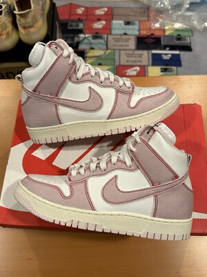Size 7 - Nike Dunk High 1985 Pink Denim White DQ8799-100 Sneaker Women s 8.5