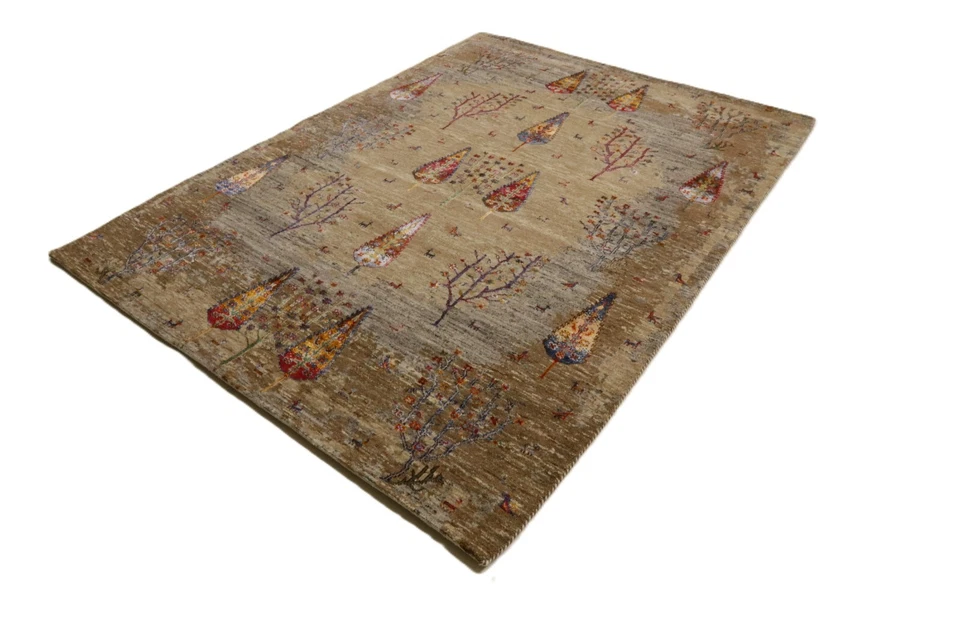 Gabbeh Loribaft Tapis Main Fait 243 x 179 Multicolore Rectangle - Photo 3/4