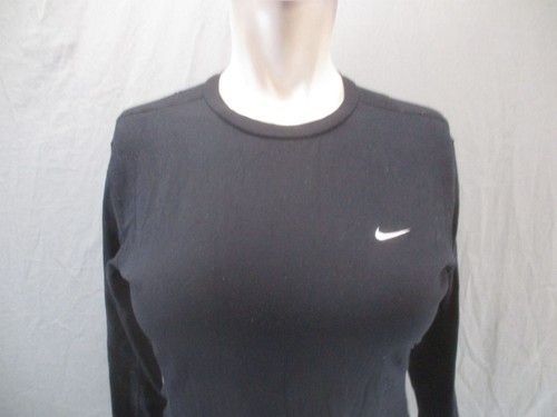 NIKE DRI-FIT Größe L (10-12) Mädchen schwarz Rundhalsausschnitt Langarm sportliches Oberteil 463 - Bild 2 von 10