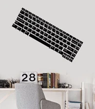 Vinyl Wall Decal Computer Keyboard IT Gamer Teen Room Stickers Mural (483ig)