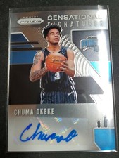 2019-20 Prizm Sensational Signatures Chuma Okeke Rookie Auto Orlando Magic M48