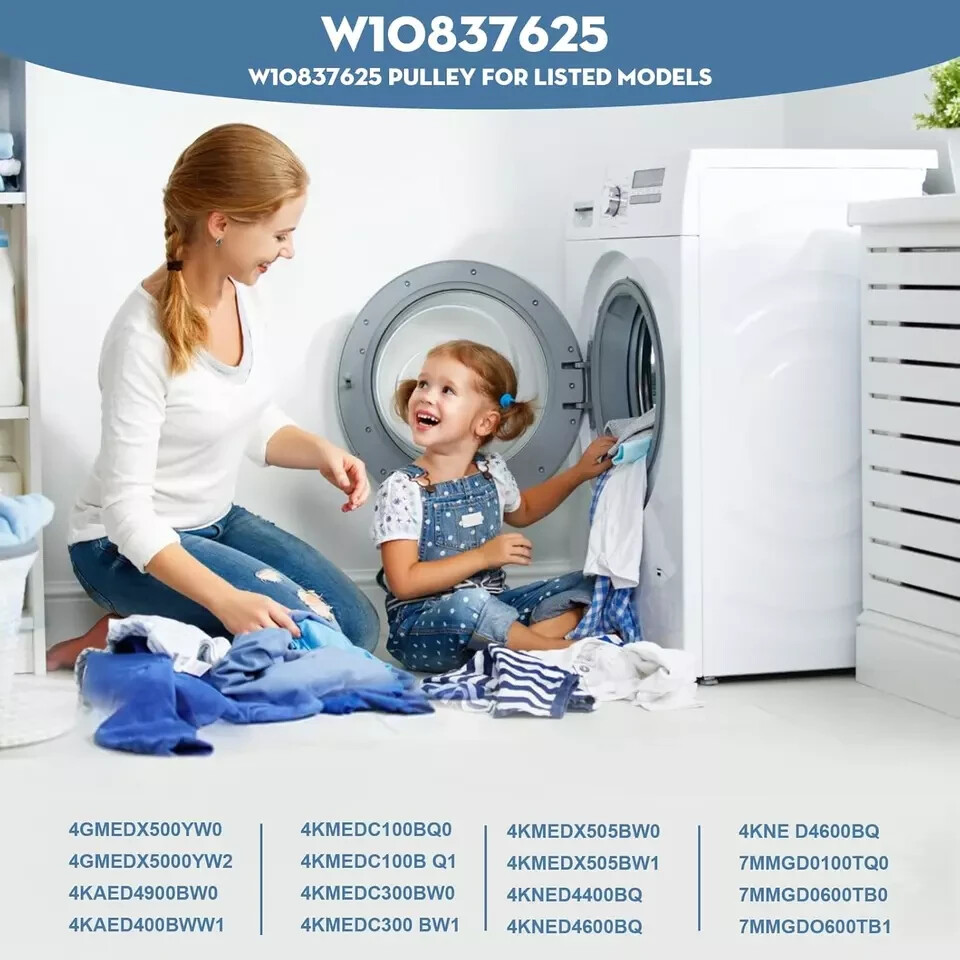 Kenmore Whirlpool Maytag Dryer Motor Pulley W10837625 27 Compatible