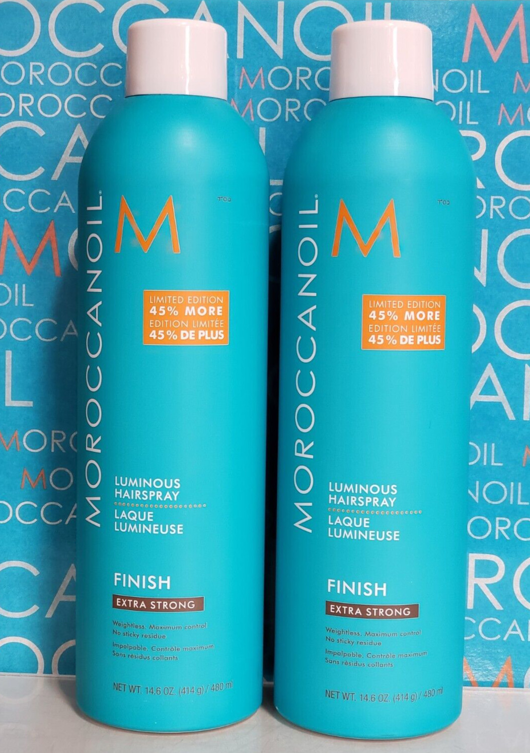 Moroccanoil Luminous Hairspray Extra Strong Hold 14.6 oz - "Set of 2"