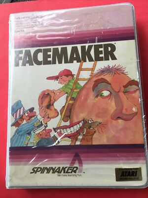 FACEMAKER (Atari 400/800/XL/XE, 1983, Spinnaker FMK) Brand New/Sealed!