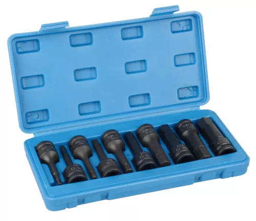 10Pcs Impact Hex Bit Socket Set 1/2" Drive Hexagon Allen Key H5-H19 Tools Kit - Picture 12 of 12