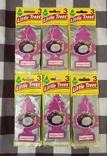18 LITTLE TREES Car Air Freshener Hanging Paper Tree, DRAGON FRUIT