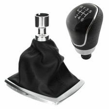 Schaltknauf 6-Gang + Schaltmanschette Chrom Rahmen für Ford Kuga 1 / C-Max 07-10