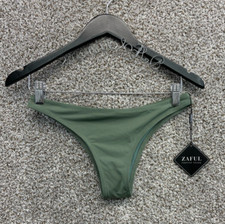 Zaful Forever Young Green Bikini Bottoms Swimwear Bottom Women's Size M
