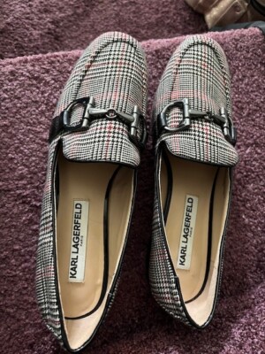 Lagerfeld karierte Pumps 36 US 6 EU-Versand
