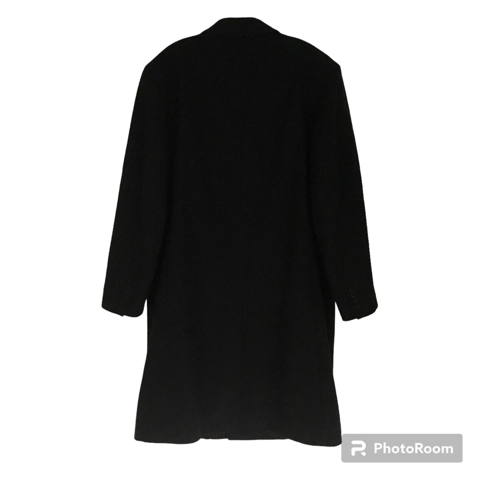 Abrigo London Fog Signature mezcla de lana chaquetón gris carbón oscuro para hombre 44R Foto 4 de 4