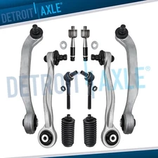 10pc Front Upper Control Arms Tierods Boot Suspension Kit for Audi A6 Quattro S6