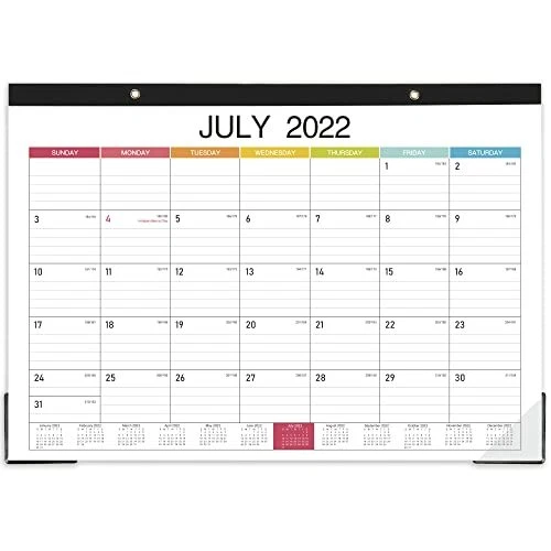 2022-2023 Desk Calendar - 18 Months Large Monthly Desk Calendar Jan. 2022 -  J... | eBay