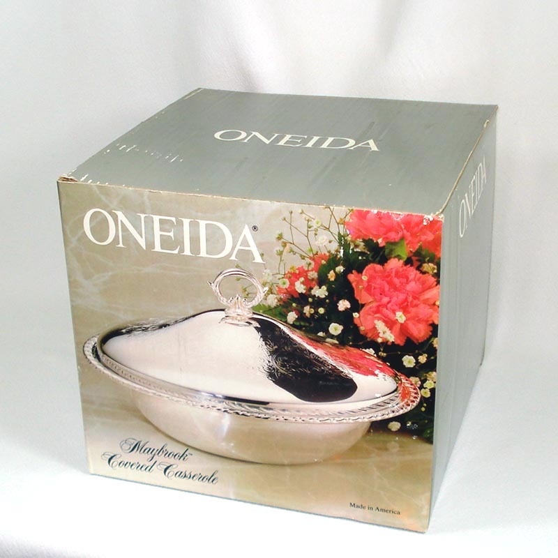 Oneida Maybrook Silverplate Casserole Mint in Box | eBay