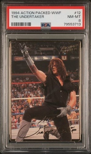 1994 Action Packed WWF #12 Undertaker - PSA 8 - Low Pop - Picture 1 of 2