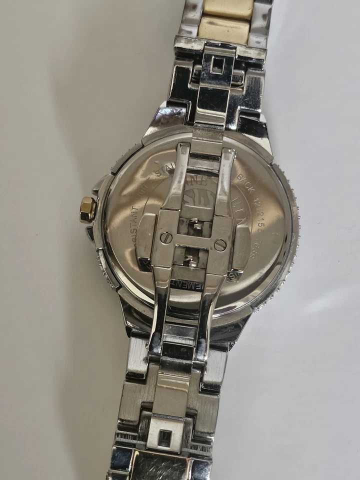 华丽的瑞士 Anne Klein 12/2155 施华洛世奇水晶全新电池运行良好 — 第 4/4 张图片