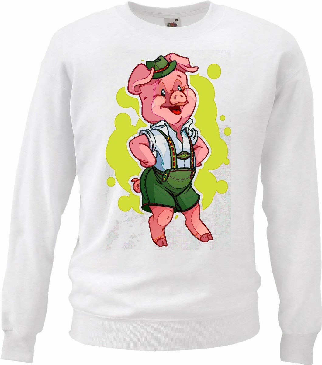 Sweatshirt SCHWEIN MIT LEDERHOSE TANZT AUF DEM OKTOBERFEST