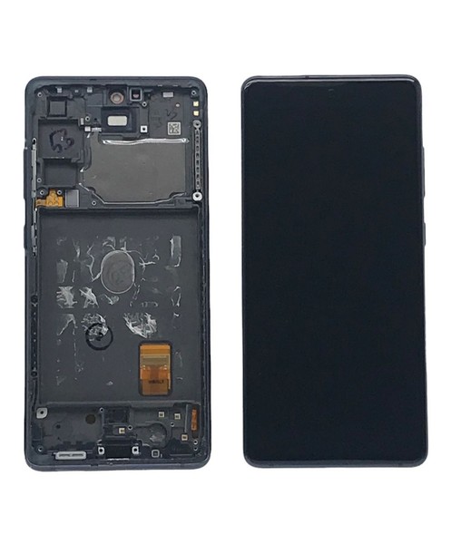 Pantalla Original Completa Con Marco Negro Para Samsung Galaxy S20 FE Desmontaje
