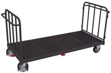 Schwerlastwagen 2275x900x1105 mm Traglast 1200 Kg mit 2 Stirnwänden anthrazit