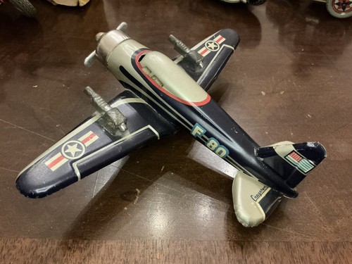 1950’S VINTAGE CRAGSTAN USAF F80 FRICTION PLANE IN EXCELLENT CONDITION! WORKS! - Picture 4 of 6