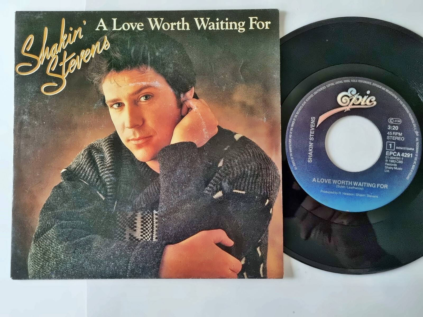 Shakin' Stevens - A love worth waiting for 7'' Vinyl Holland