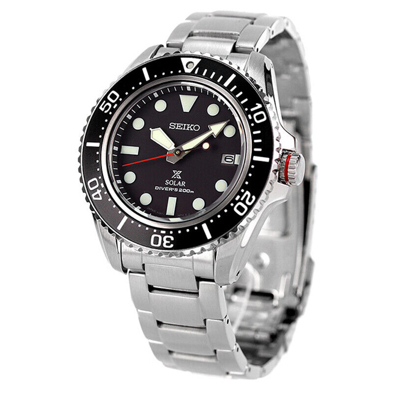 Seiko Prospex SBDJ051 Black Diver Scuba 200m Solar Sapphire Stainless Men  Watch 4954628462176 | eBay