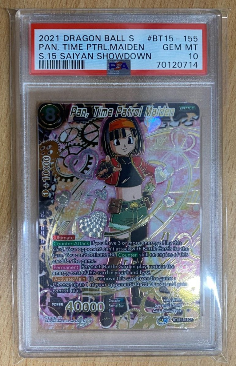 Pan, Time Patrol Maiden (BT15-155 SCR) Dragon Ball Super PSA 10