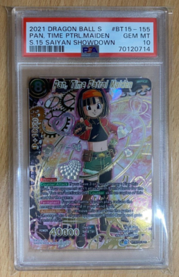 Pan, Time Patrol Maiden (BT15-155 SCR) Dragon Ball Super PSA 10