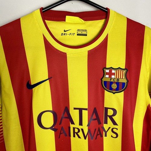 Barcelona Football Shirt Jersey 2013/14 Long Sleeve Away MESSI #10 (M) 0383 - Picture 3 of 4