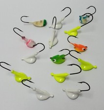 Earie Dearie 15 Assorted Stand Up Jigs  Walleye  Bass 3/8 oz and Smaller Sizes